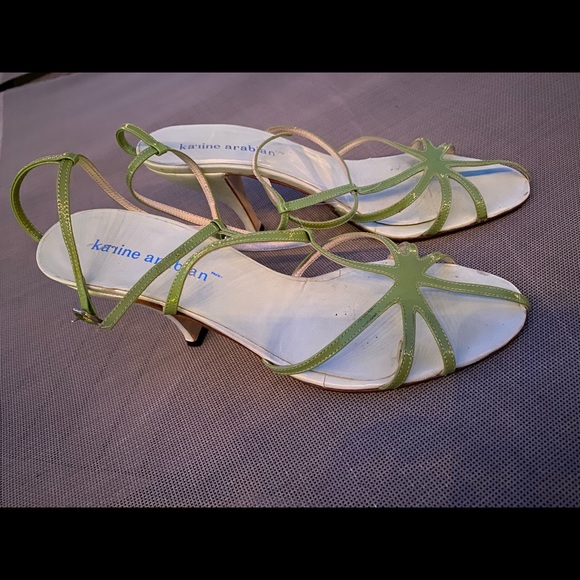 Karine Arabian Paris strappy pistachio Sandals 9/5 - Picture 7 of 9